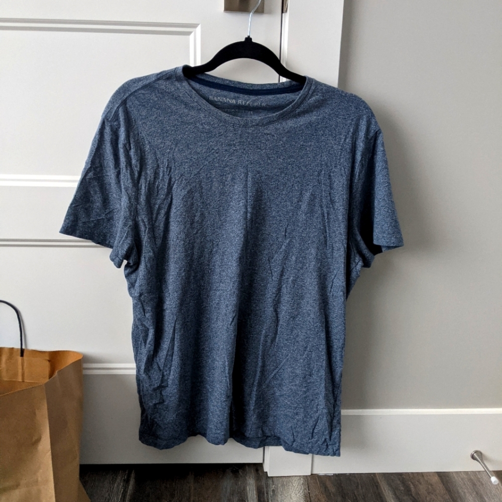 Banana Republic Soft Wash T in Blue